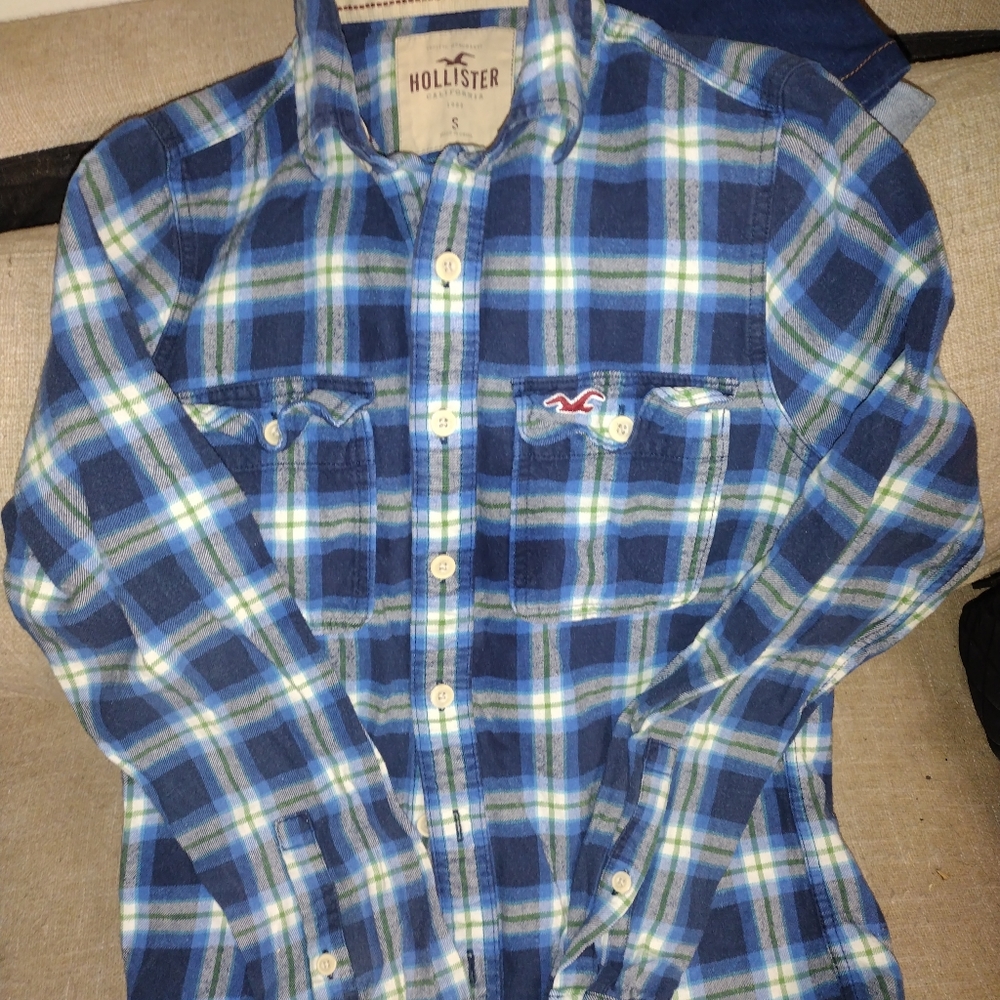 Sz S Hollister button up flannel